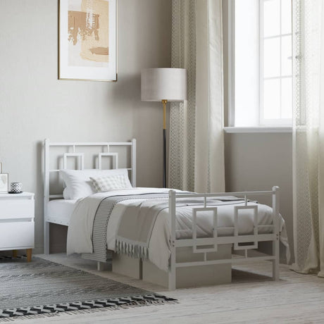 Metal Bed Frame Without Mattress 75X190Cm