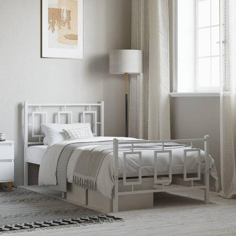 Metal Bed Frame Without Mattress 75X190Cm