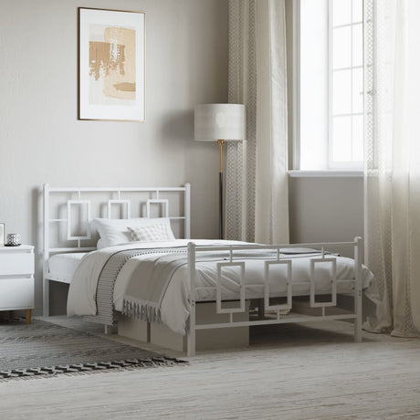 Metal Bed Frame Without Mattress 75X190Cm