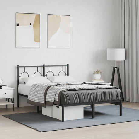 Metal Bed Frame Without Mattress 80X200Cm