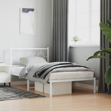 Metal Bed Frame Without Mattress 80X200Cm