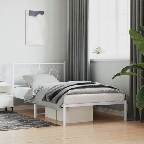 Metal Bed Frame Without Mattress 80X200Cm