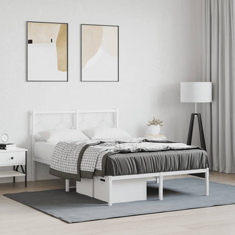 Metal Bed Frame Without Mattress 80X200Cm