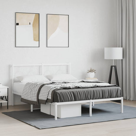 Metal Bed Frame Without Mattress 80X200Cm