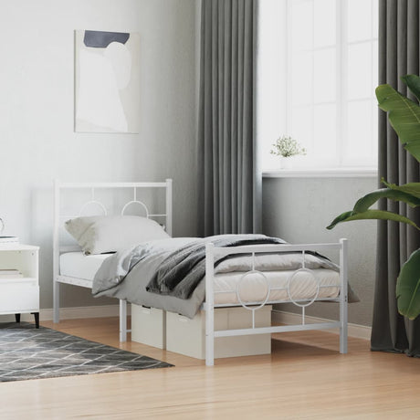 Metal Bed Frame Without Mattress 80X200Cm