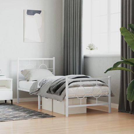 Metal Bed Frame Without Mattress 80X200Cm