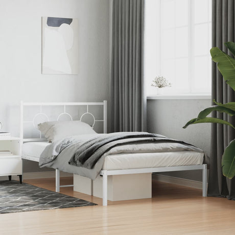 Metal Bed Frame Without Mattress 80X200Cm
