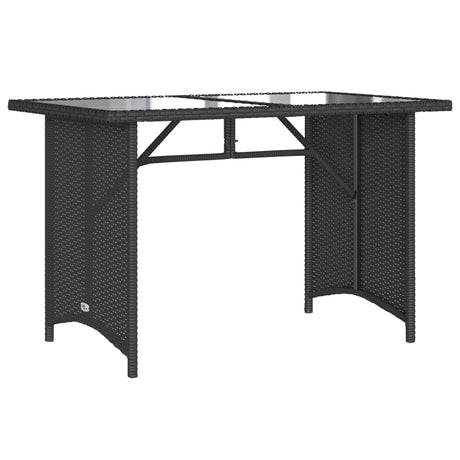 2 Piece Garden Dining Set With Cushions Black Poly Rattan