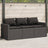 Garden Sofa With Cushions 3-Seater Grey Poly Rattan
