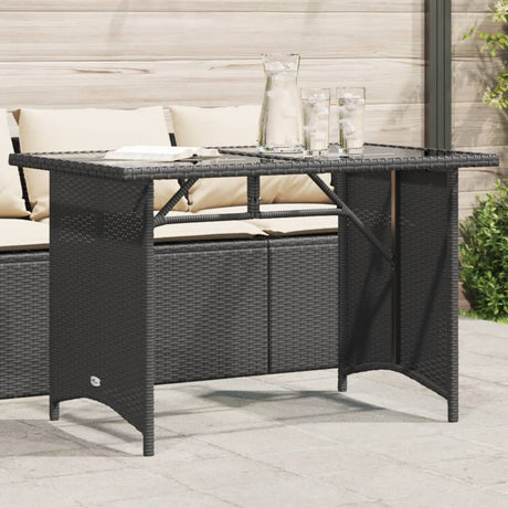 Garden Table With Top 110X68X70 Cm Poly Rattan