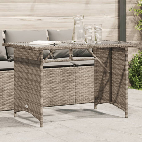 Garden Table With Top 110X68X70 Cm Poly Rattan