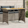 Garden Table With Top 110X68X70 Cm Poly Rattan