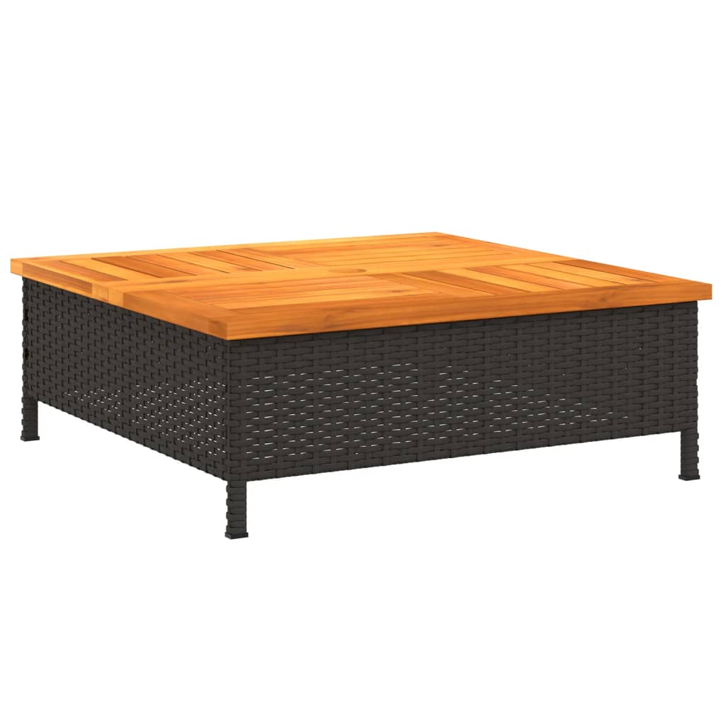 Parasol Base Cover 70X70X25 Cm Poly Rattan And Acacia