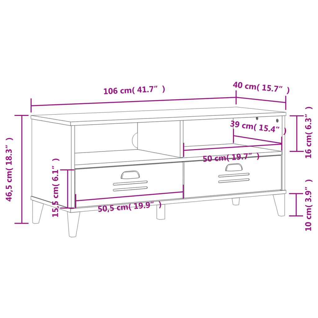 Tv Cabinet Viken Engineered Wood