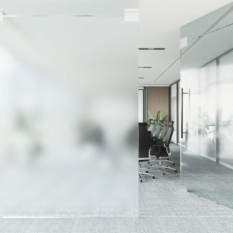 Window Film Static Frosted Transparent Grey 45X500 Cm Pvc