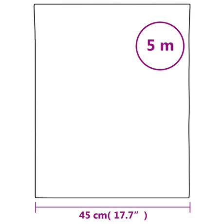 Window Film Static Frosted Transparent Grey 45X500 Cm Pvc