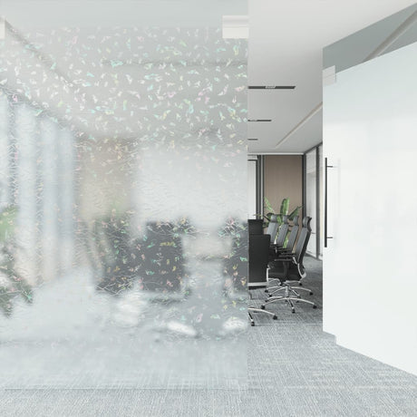 Window Film Frosted 3D Rainbow Pattern 60X1000 Cm Pvc