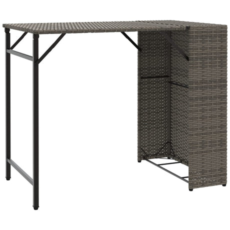 5 Piece Garden Dining Set Foldable Poly Rattan