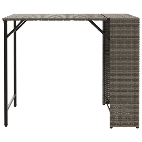 5 Piece Garden Dining Set Foldable Poly Rattan