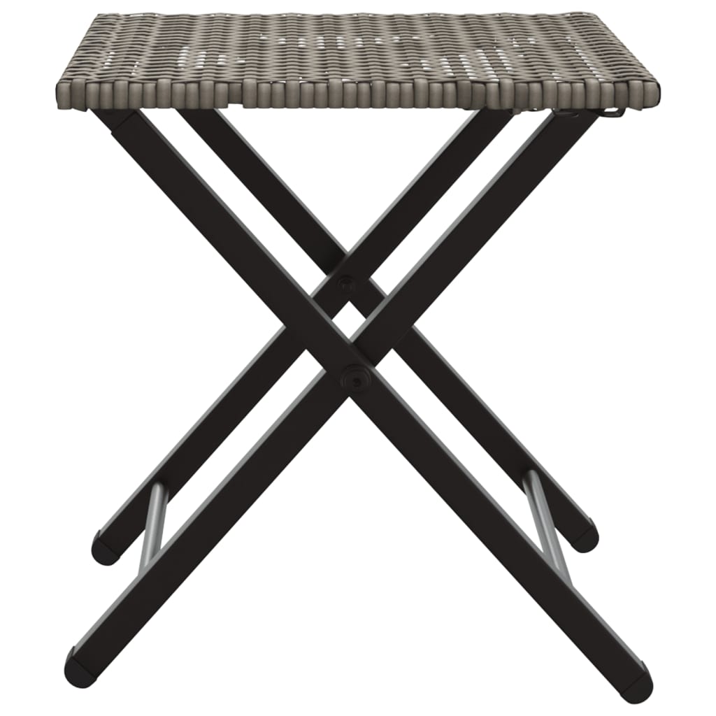 5 Piece Garden Dining Set Foldable Poly Rattan