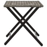 5 Piece Garden Dining Set Foldable Poly Rattan
