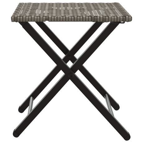 5 Piece Garden Dining Set Foldable Poly Rattan