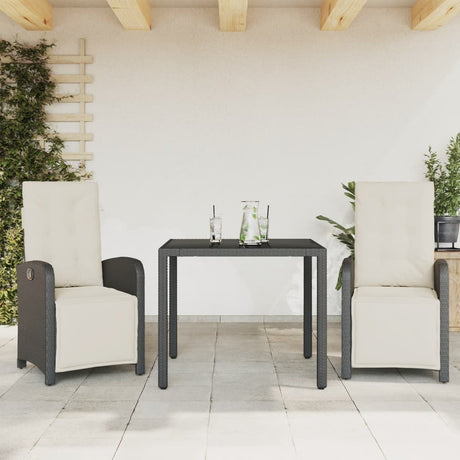 5 Piece Garden Dining Set With Cushions Poly Rattan