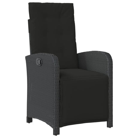 5 Piece Garden Dining Set With Cushions Poly Rattan