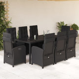 5 Piece Garden Dining Set With Cushions Poly Rattan