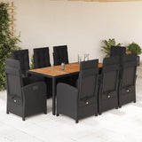 7 Piece Garden Dining Set With Cushions Poly Rattan