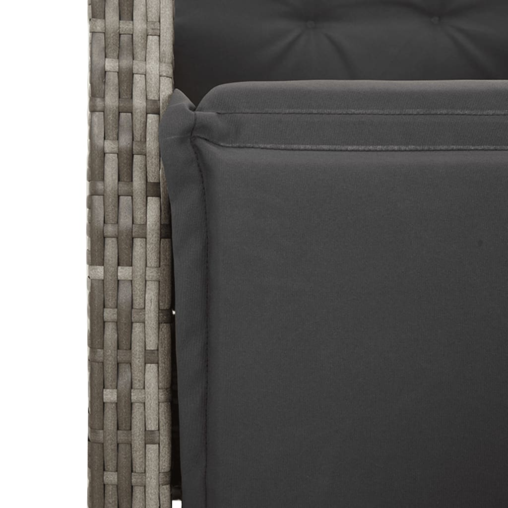 9 Piece Garden Dining Set With Cushions Poly Rattan