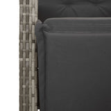 9 Piece Garden Dining Set With Cushions Poly Rattan