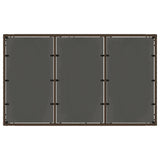 Garden Table with Glass Top Brown 150x90x75 cm Poly Rattan