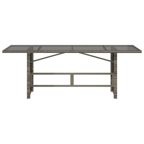 Garden Table With Top 190X80X75 Cm Poly Rattan