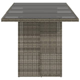 Garden Table With Top 190X80X75 Cm Poly Rattan