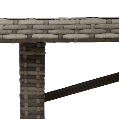 Garden Table With Top 190X80X75 Cm Poly Rattan