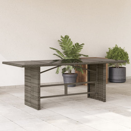 Garden Table With Top 190X80X75 Cm Poly Rattan