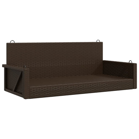 Swing Bench 119X56X48 Cm Poly Rattan