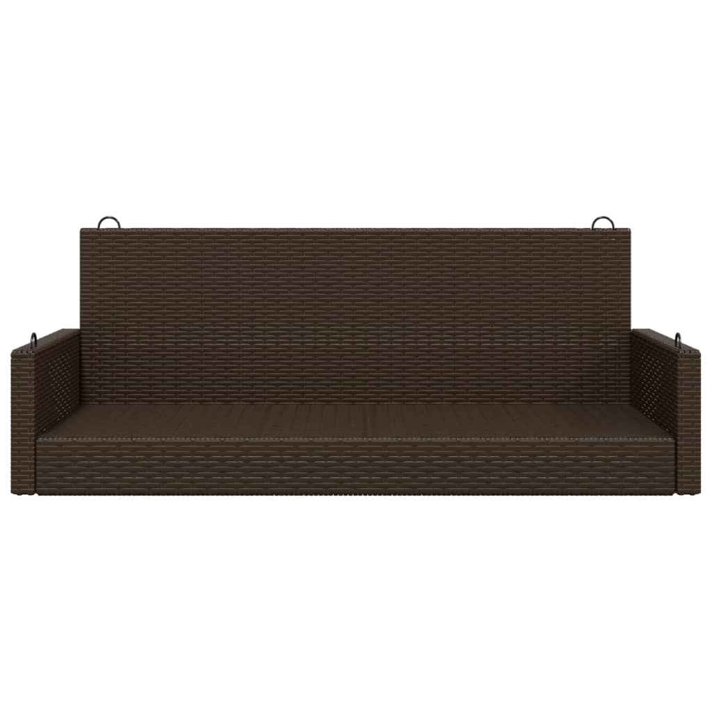 Swing Bench 119X56X48 Cm Poly Rattan