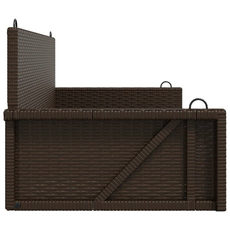 Swing Bench 119X56X48 Cm Poly Rattan