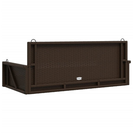 Swing Bench 119X56X48 Cm Poly Rattan