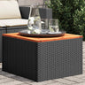 Garden Table With Top 55X55X37 Cm Poly Rattan