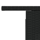 Garden Table 100X55X73 Cm Poly Rattan And Acacia