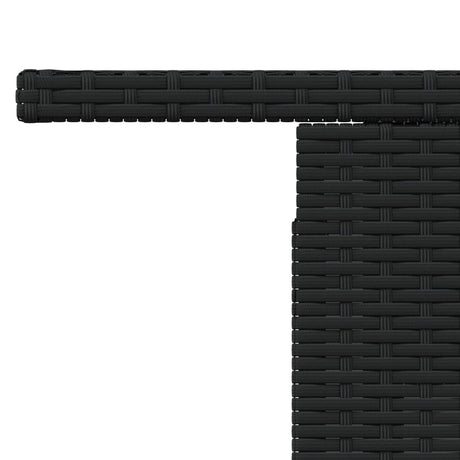 Garden Table 100X55X73 Cm Poly Rattan And Acacia