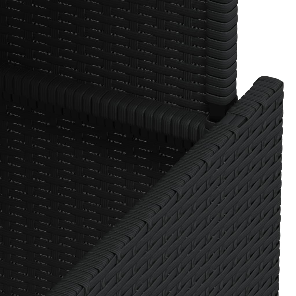 Garden Table 100X55X73 Cm Poly Rattan And Acacia