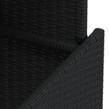 Garden Table 100X55X73 Cm Poly Rattan And Acacia