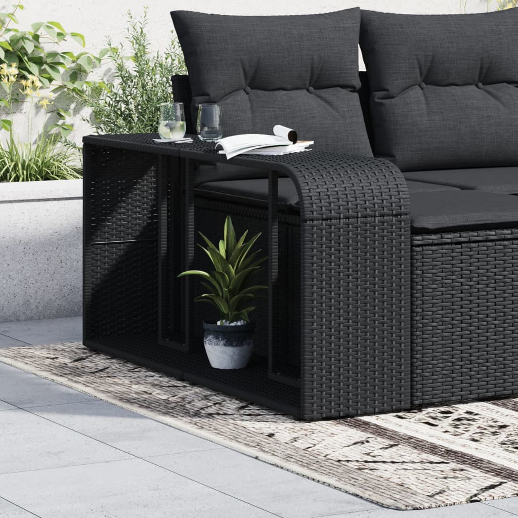 Storage Shelves 2 Pcs Poly Rattan