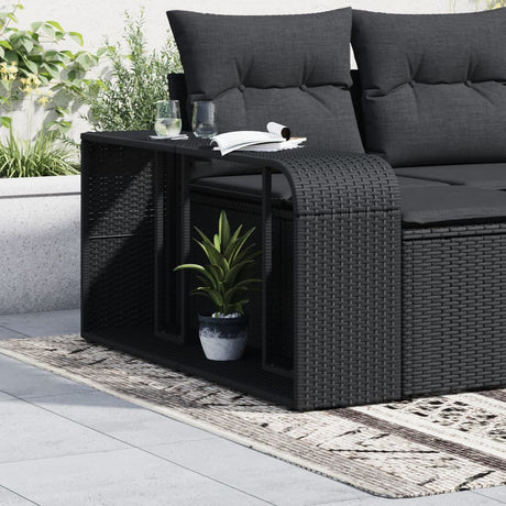 Storage Shelves 2 Pcs Poly Rattan