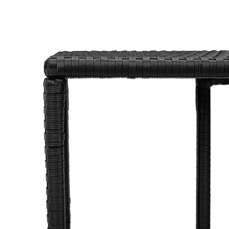 Storage Shelves 2 Pcs Poly Rattan