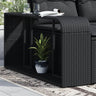 Storage Shelves 2 Pcs Poly Rattan